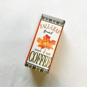Metal Orange Coffee Tin